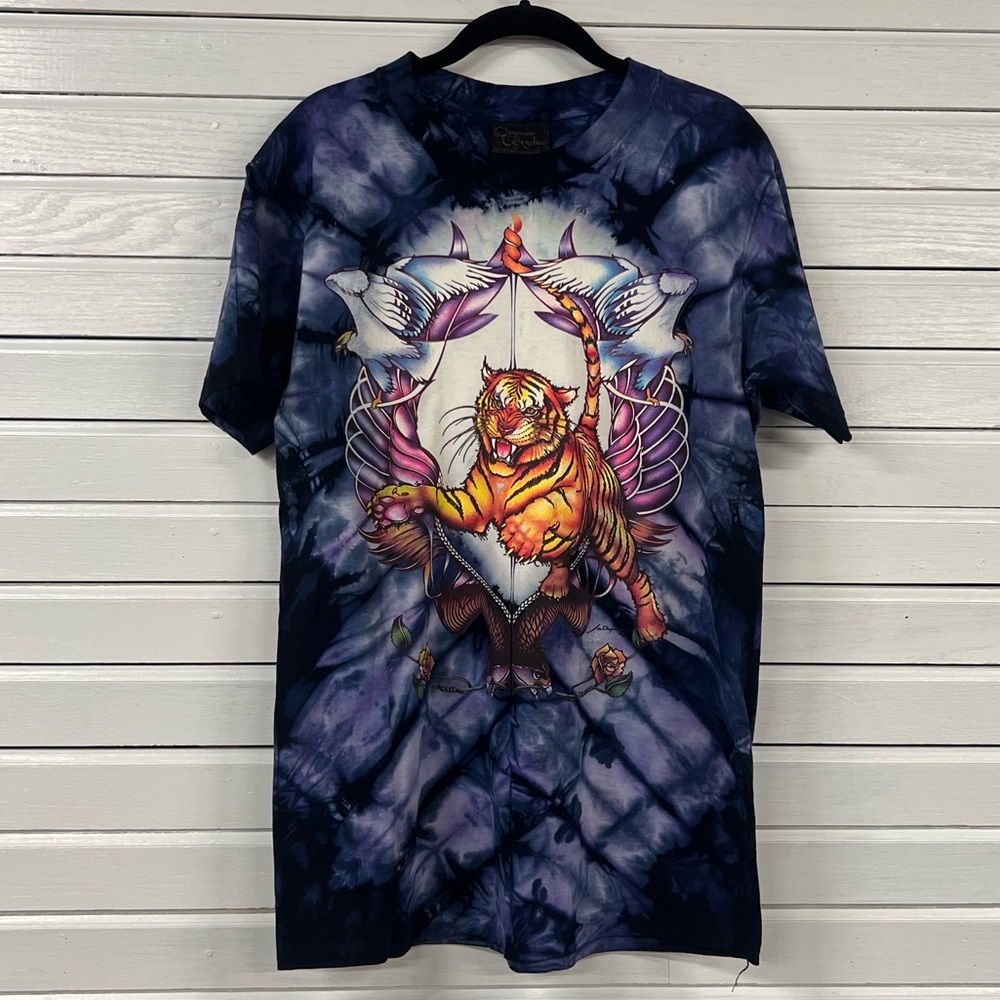 Lisa Chapman | Vintage Tiger Tie Dye Graphic Tee